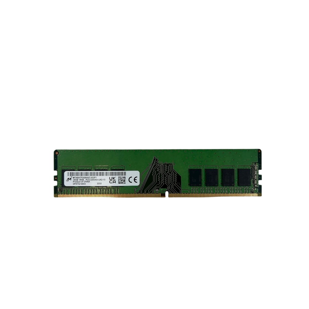 Micron 16GB DDR4 desktop memory stick (model MTA8ATF2G64AZ-3G2F1  PC4-3200AA